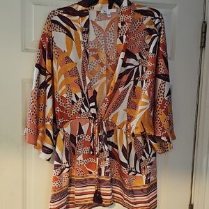 DR2 Multicolor Patterned Kimono L/XL